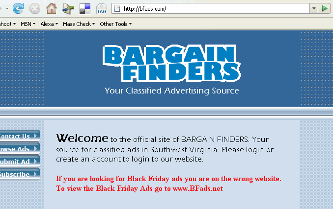 Bfads.com HomePage Bfads.com HomePage